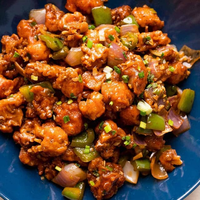Veg Manchurian.