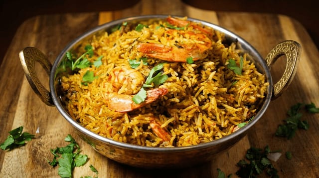 Shrimp Fry Biryani.